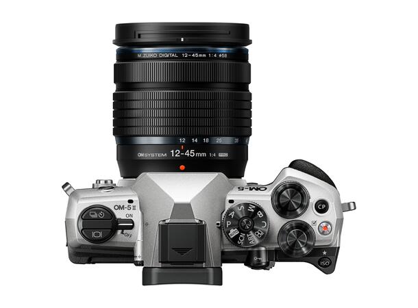 OM SYSTEM OM-5 Mark II Sølv Kit Sølv OM SYSTEM 12-45mm f/4 Pro 