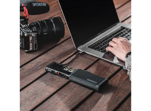 PGYTECH CreateMate Kortleser CF Type A Sort,  CFexpress type A og SD kort 