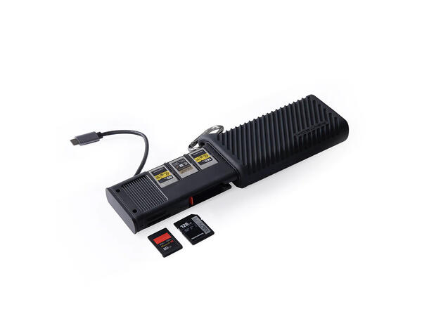 PGYTECH CreateMate Kortleser CF Type A Sort,  CFexpress type A og SD kort 