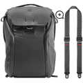 Peak Design Everyday Backpack 20L + Reim Inkludert Slide Lite - 20L Sort
