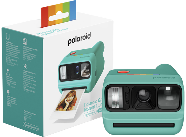 Polaroid Go Gen 3 Kamera Teal Kompakt og lett instantkamera 