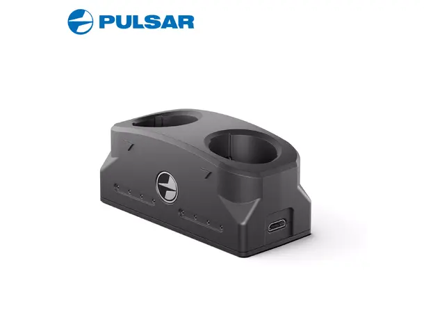 Pulsar batterilader for APS2 og APS3 Batterilader for 2 stk APS batterier. 
