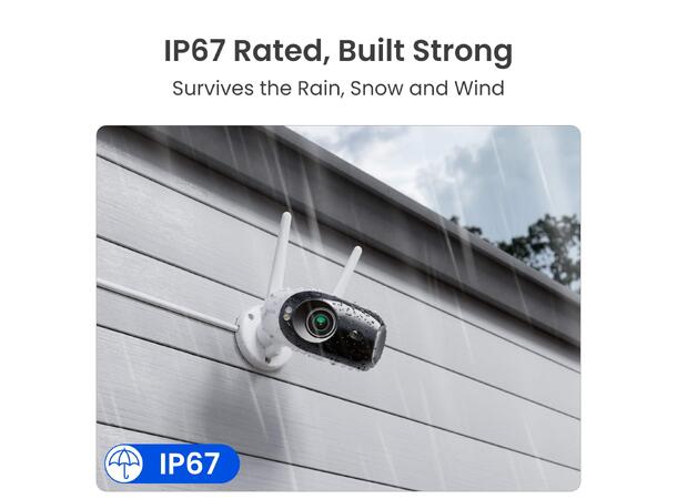 Reolink Elite Wifi Smart 8MP Dual-Lens 180° Panoramic, Ai deteksjon 