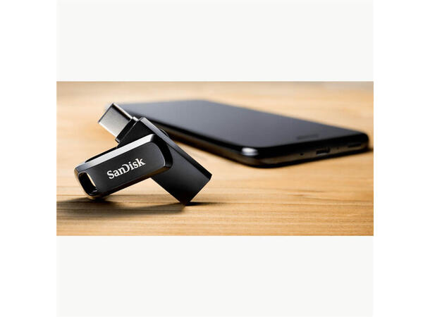 SanDisk Ultra 128GB minnepenn USB Dual Drive 