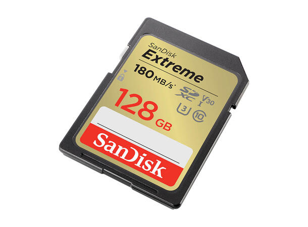 Sandisk SDXC Extreme 128GB 180MB/s UHS-I C10 V30 U3 