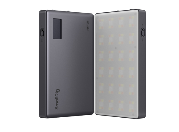SmallRig 3808 Videolight RM120 Long-Batt Kompakt justerbart LED-panel 