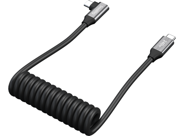 SmallRig 5730 USB-C Data Cable Coiled Straight to Angled 