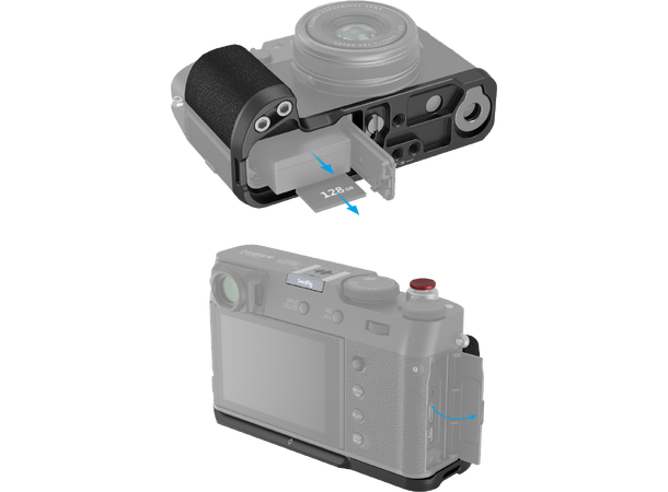 Smallrig 4556 Håndgrep for X100VI sort Håndgrep Fujifilm X100VI og X100V 