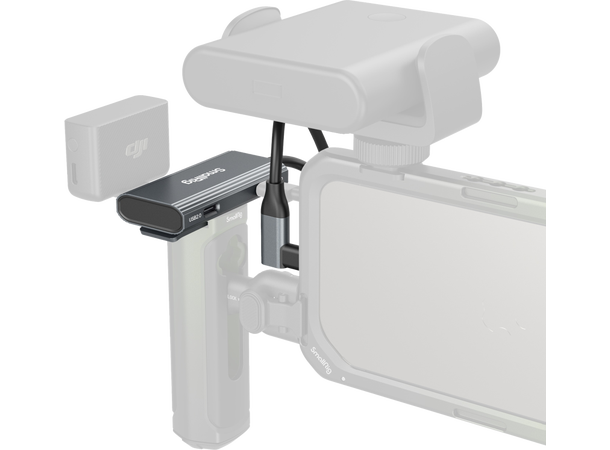 Smallrig 4598 USB-C Hub 4-in-1 m/audio For bruk med telefon 