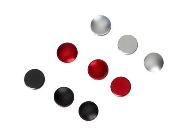 Soft Shutter Release Button Konkav Sølv Soft utløser knapp i anodisert aluminium