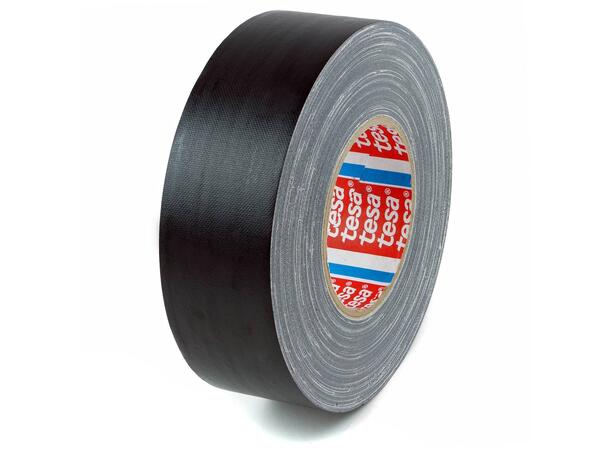 Tesa® 53949 Gaffa Tape Matt Sort 50m 50mm x 50m, bransjestandarden 