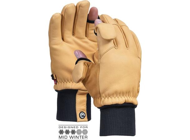 Vallerret Hatchet Fotohanske Brun M Klassisk, stilren fotohanske i lær 