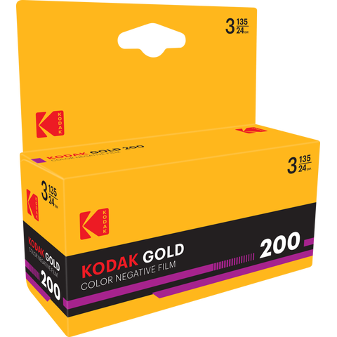 Eastman Kodak Gold 200 135-24 3 pkn Fargefilm, 200 ASA, 24 bilder, 3 ruller
