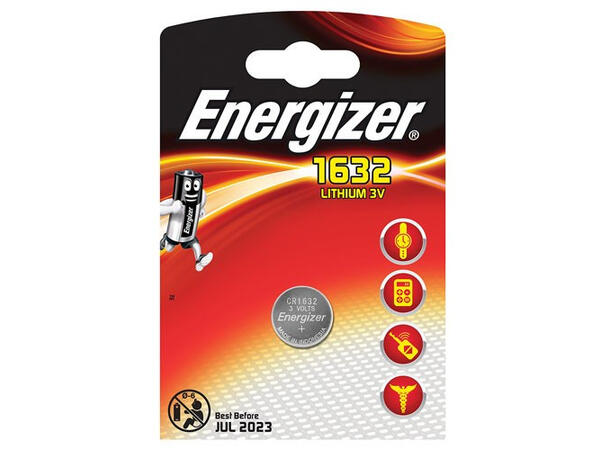 Energizer Batteri Lithium CR1632 Lithium 3V 