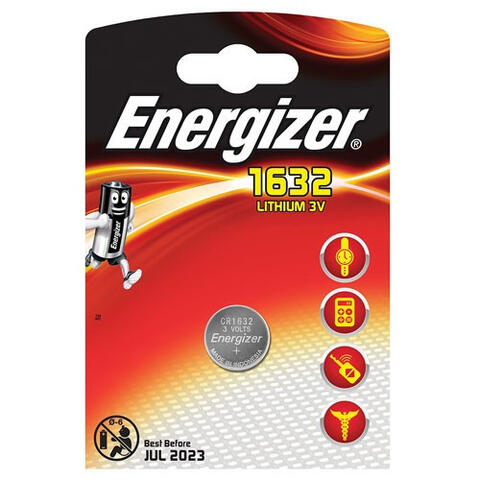 Energizer Batteri Lithium CR1632 Lithium 3V