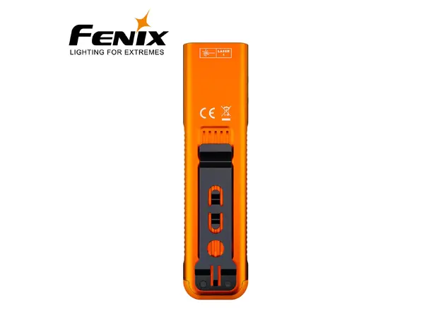 Fenix E06R Pro 1600lm LED/UV/Laser Orang Minilykt m/ hvitt lys, UV-lys, laser m.m 
