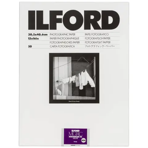 Ilford Multigrade RC Deluxe Pearl 30x40 50 stk 30.5x40.6cm S/H m&#248;rkeromspapir