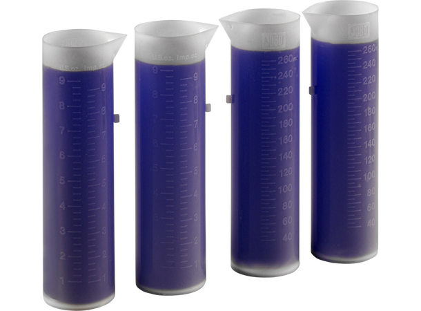 Jobo Målebeger Kit ( 4x 260 ml) Målebeger for kjemi 
