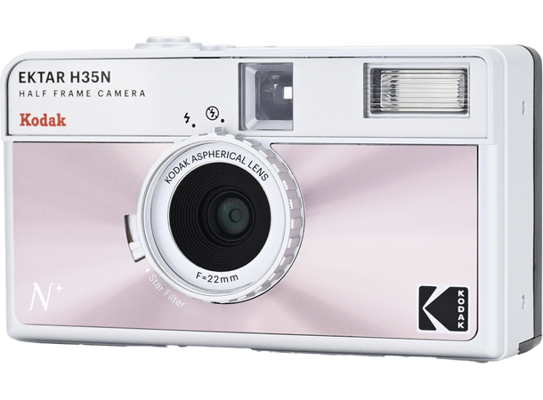 Kodak EKTAR H35N Half Frame Rosa Analogt kamera som skyter half frame 