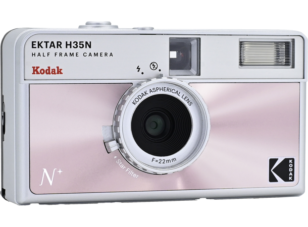 Kodak EKTAR H35N Half Frame Rosa Analogt kamera som skyter half frame