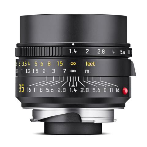 Leica Summilux-M 35mm f/1.4 ASPH Svart Vidvinkel. Filterfatning E46