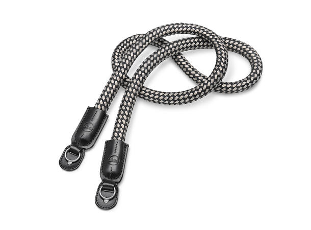 Leica rundfletta kamerastropp sort/hvit 