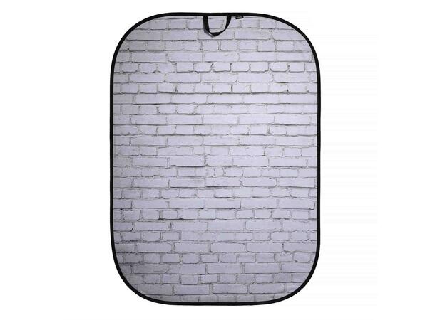 Manfrotto  Painted White/Industrial Grey Vendbar bakgrunn  1,5x2,1 