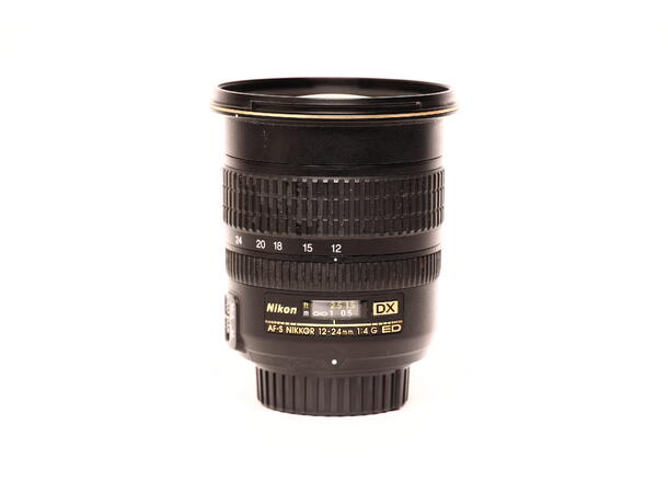 Nikon AF-S 12-24mm 1:4 G ED DX BRUKT BRUKT, Se beskrivelse 