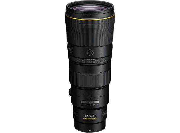 Nikon Z 600mm f/6.3 VR S + F-STOP sekk Lettvekts stortele for Z-kamera. 