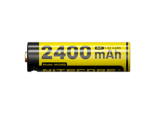 Nitecore 4x AA 1.5V USB-C oppladbare Lades m/ USB-C. 4 stk 1.5V AA. 