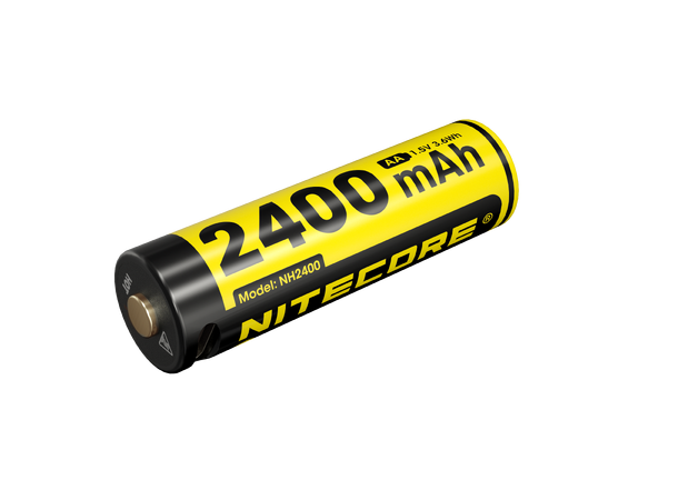 Nitecore 4x AA 1.5V USB-C oppladbare Lades m/ USB-C. 4 stk 1.5V AA. 