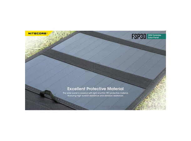 Nitecore FSP30 30W Brettbart Solpanel 30W, 1x USB-C, 2xUSB-A, kompakt 