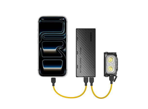 Nitecore NB10000 Powerbank Gen 4 10 000mAh, Superkompakt. IPX7 