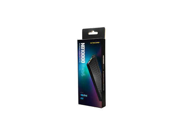 Nitecore NB10000 Powerbank Gen 4 10 000mAh, Superkompakt. IPX7 