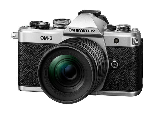 OM SYSTEM OM-3 med 12-45/4 PRO Sølv Kit med OM SYSTEM 12-45mm f/4 Pro 