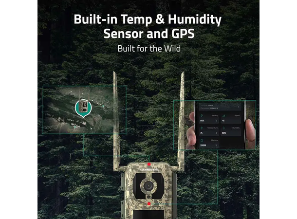 Reolink Camovue Talon Pro Solcelle-kit Pakke med kamera, batteri og solceller 