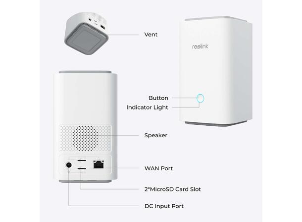 Reolink Home Hub Trådløs opptaker og sikkerhetssenter 