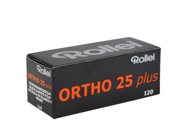 Rollei Ortho 25 Plus 120 ISO 25, S/H-film, mellomformat 