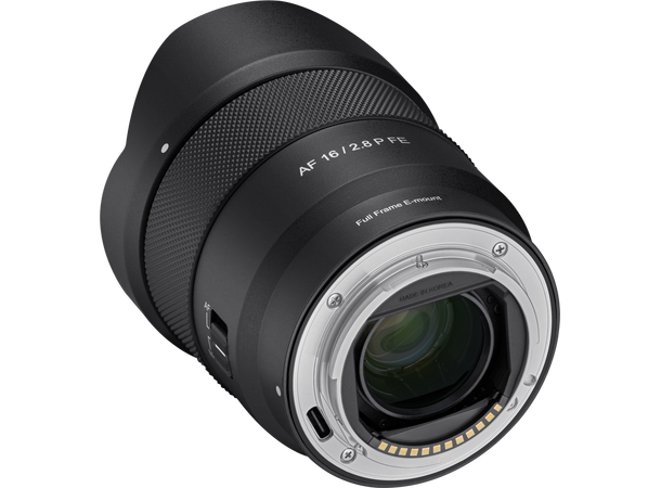 Samyang AF 16mm f/2.8 P, Sony E Vidvinkelobjektiv for fullformat 