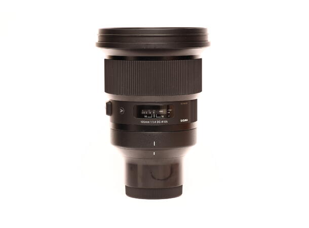 Sigma 105mm f/1.4 DG ART BRUKT BRUKT, Se beskrivelse, for Sony E 
