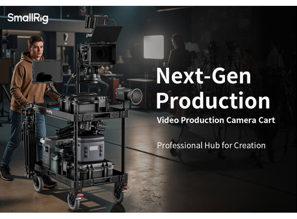 SmallRig 4573 36" Lightweight Videocart En mobil arbeidsstasjon i proffklassen 
