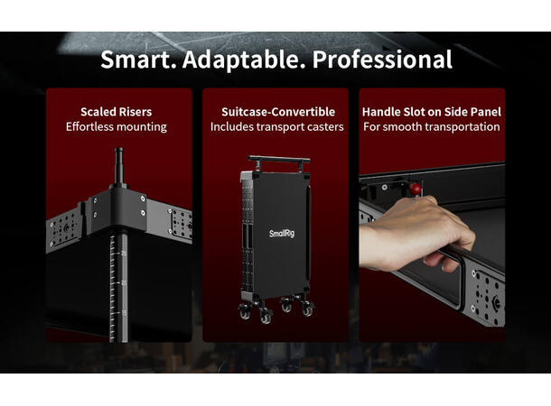 SmallRig 4573 36" Lightweight Videocart En mobil arbeidsstasjon i proffklassen 