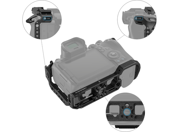 Smallrig 4161 Cage for R6 Mark II Black Mamba cage for R6 MKII 