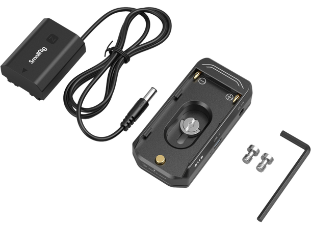 Smallrig Batteriplate for NP-F-batterier Kit med NP-FZ100 Dummy batteri 