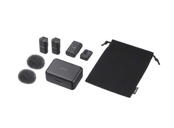 Sony ECM-W3 trådløst mikrofonsystem Mikrofon med støydemping 