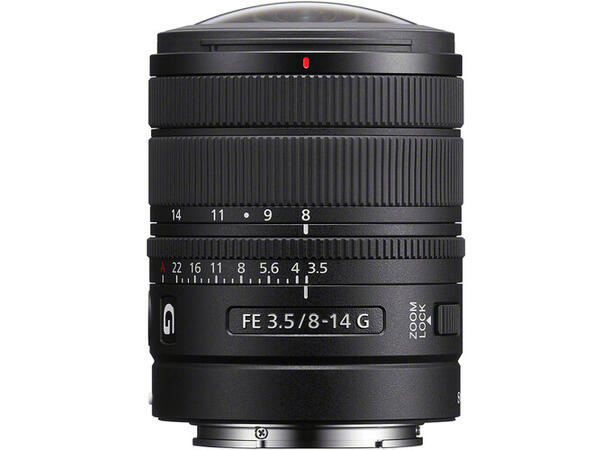Sony FE 8-14mm F3.5 Fisheye G E-Mount Fullformat. 