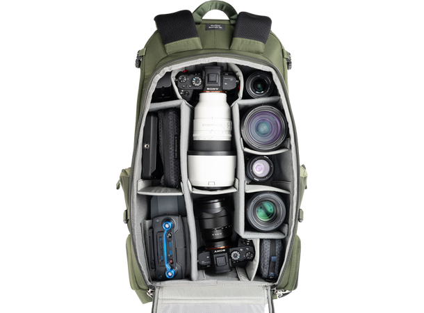 ThinkTank MindShift BackLight 36L, Grønn Solid kombinasjonssekk for foto/dagstur 