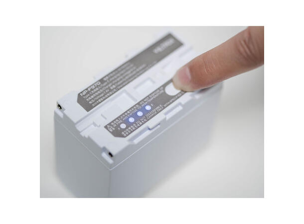 Viltrox batteri NP-F970 6600 mAh USB-C Lading 