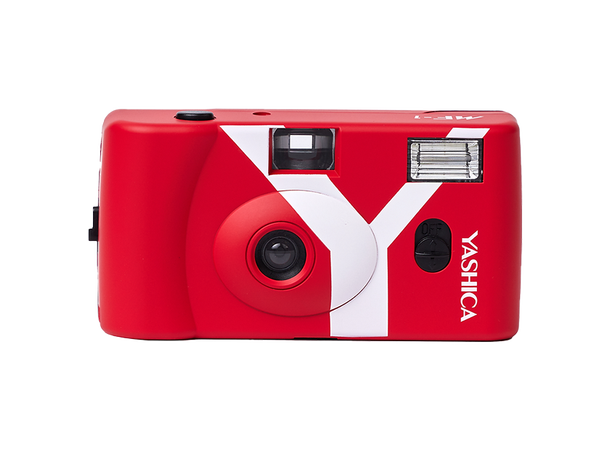Yashica MF-1 Snapshot 35mm inkl. film Rød. Analogt kamera for 135-film 