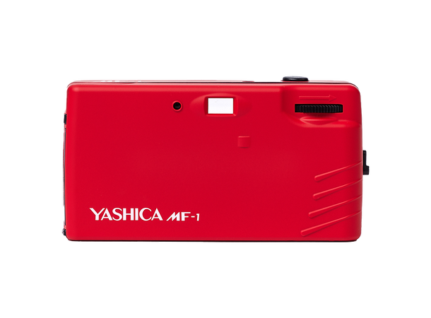 Yashica MF-1 Snapshot 35mm inkl. film Rød. Analogt kamera for 135-film 